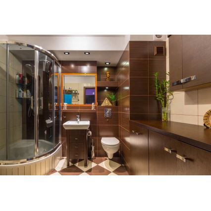 LED kopalniško vgradno stropno svetilo BONO LED/5W/230V 3000K IP65 črna