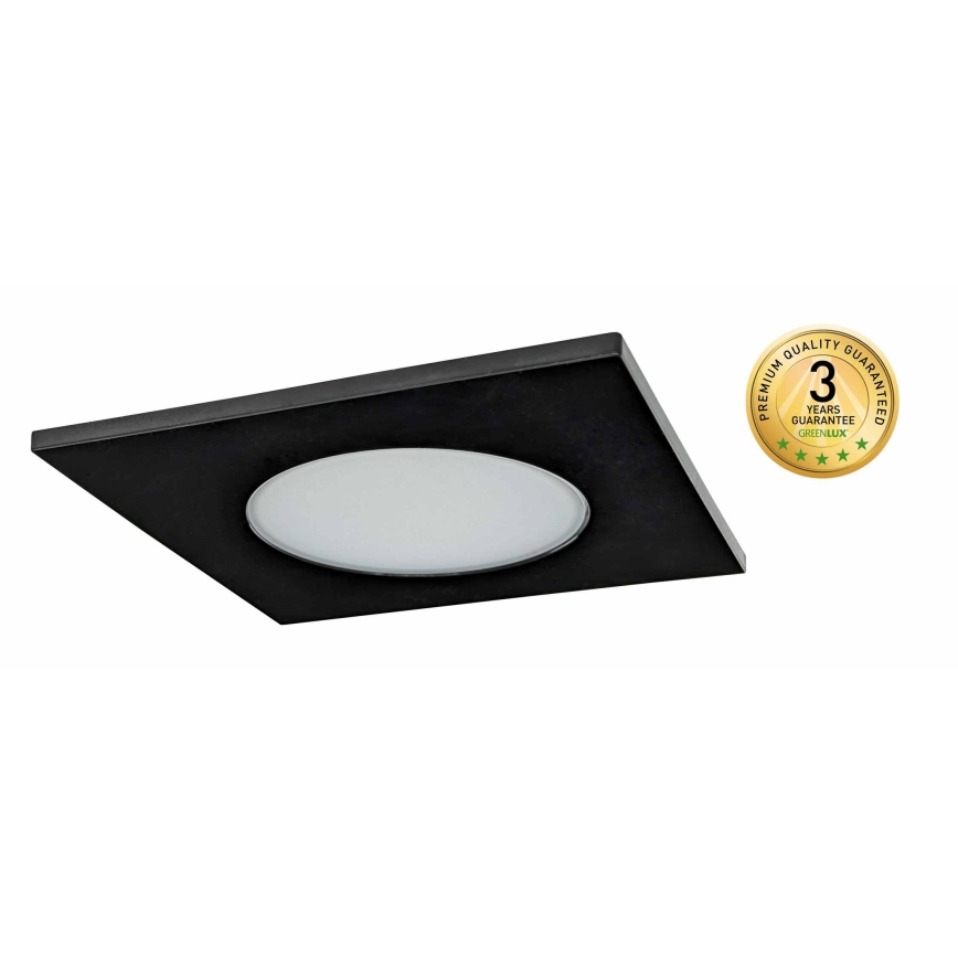 LED kopalniško vgradno stropno svetilo BONO LED/5W/230V 3000K IP65 črna