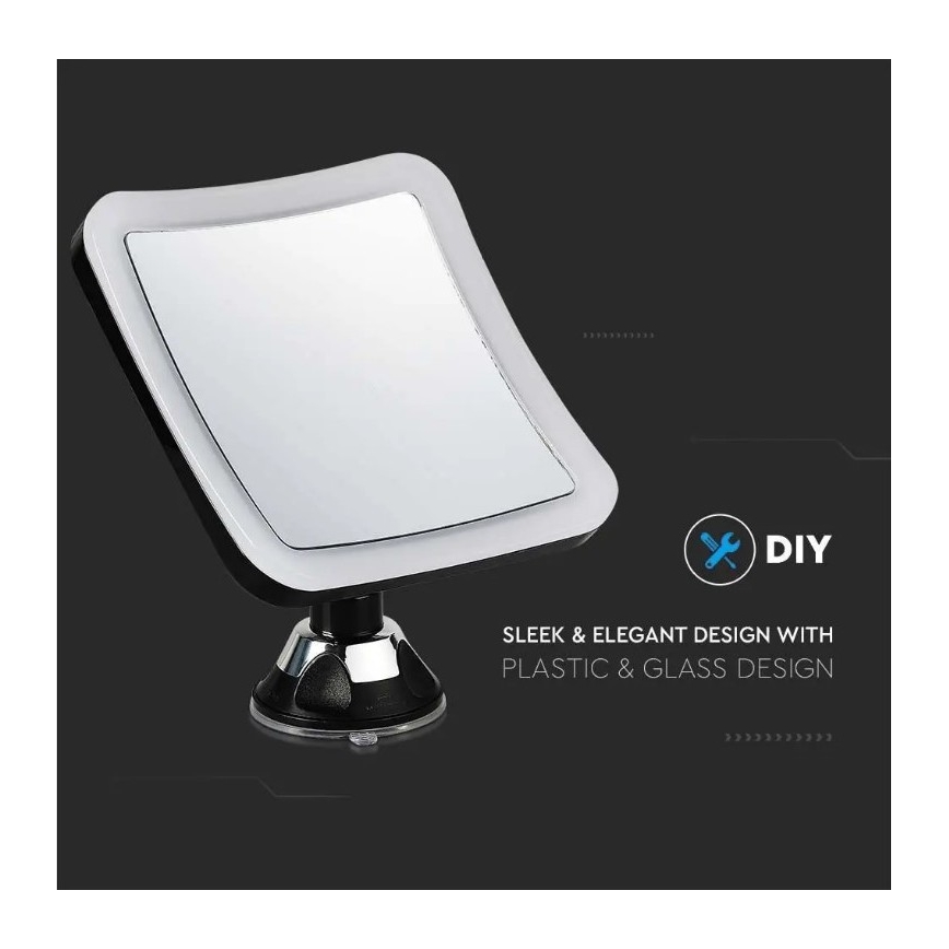 LED Kozmetično ogledalo LED/3,2W/4,5V 3xAA IP44