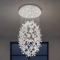 LED kristalna stropna svetilka SAMOA LED/30W/230V premer 40 cm sijajni krom + daljinski upravljalnik