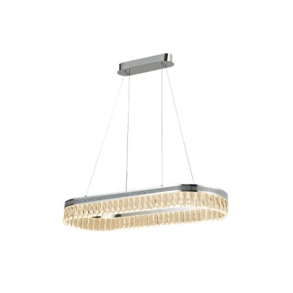 LED zatemljiv kristalni lestenec na kablu THALIA LED/50W/230V 3000-6000K + daljinski upravljalnik