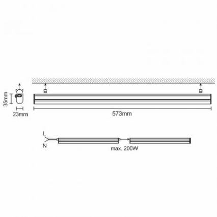 LED Kuhinjska podelementna svetilka LED/9W/230V 4000K