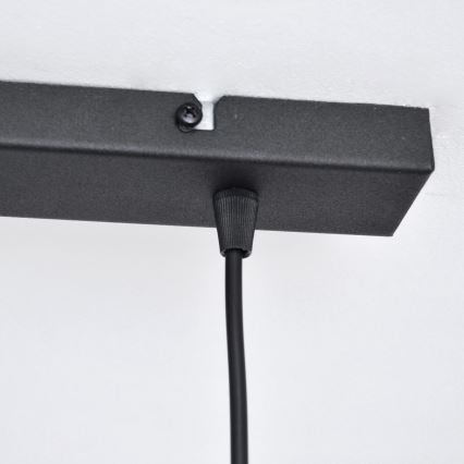 LED LED Lestenec na vrvici VOLTA 2xE27/15W/230V črna/zlata