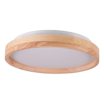 LED leseno stropno svetilo za kopalnico LED/12W/230V Ø 27 cm IP44 hrast
