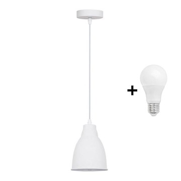 LED Lestenec 1xE27/10W/230V bel 13,5cm