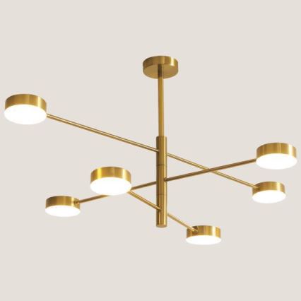 LED Lestenec na drogu LED/30W/230V 3000K zlata