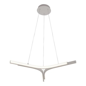 LED lestenec na jeklenem kablu ALTA LED/30W/230V, srebrn