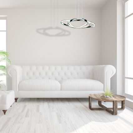 LED lestenec na jeklenem kablu COPERNICUS LED/46W/230V