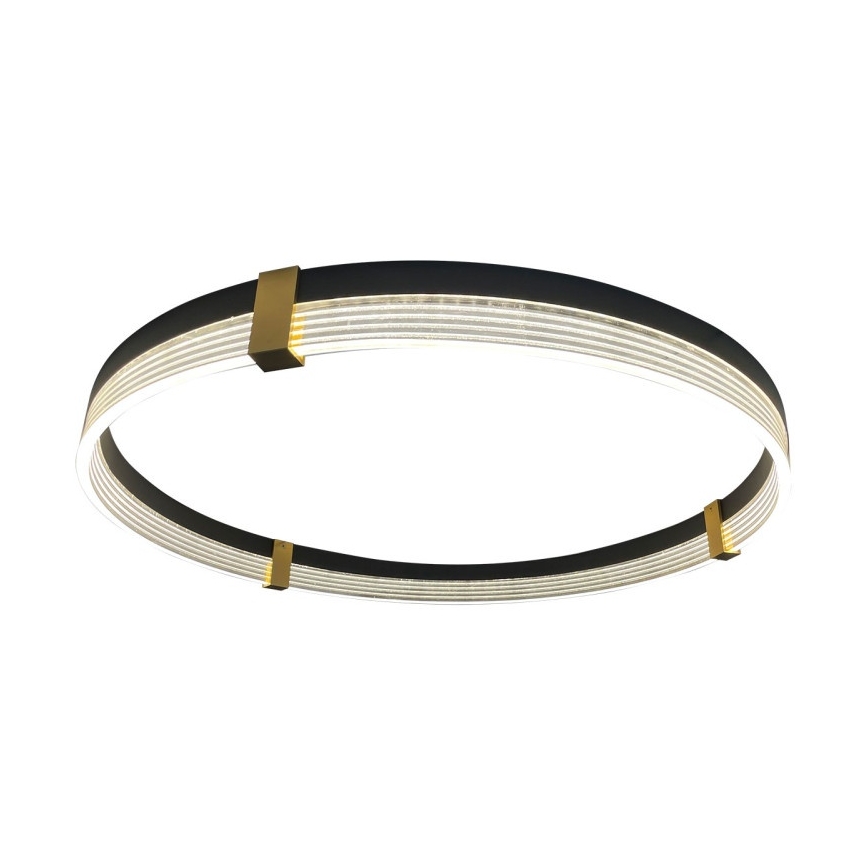 LED lestenec na jeklenem kablu TRIANGLE LED/40W/230V 3000/4000/6000K, premer 60 cm, črna