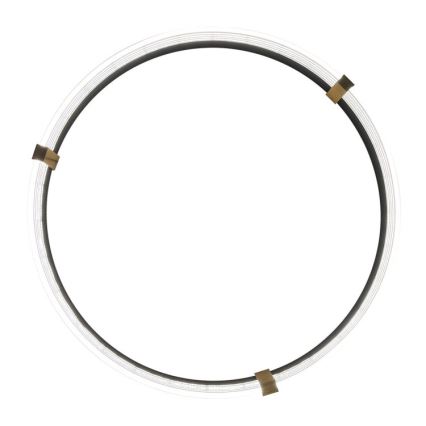 LED lestenec na jeklenem kablu TRIANGLE LED/40W/230V 3000/4000/6000K, premer 60 cm, črna