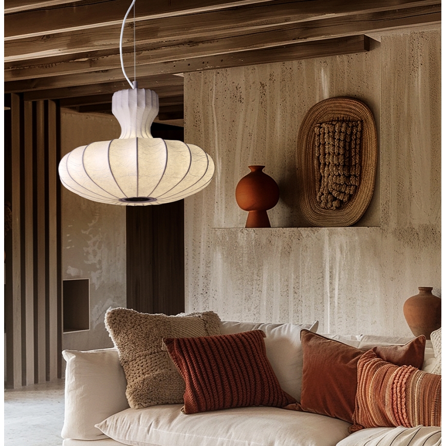 LED lestenec na jeklenem lanku BOLA LED/11W/230V + 1xE27/5W CRI 90 bela