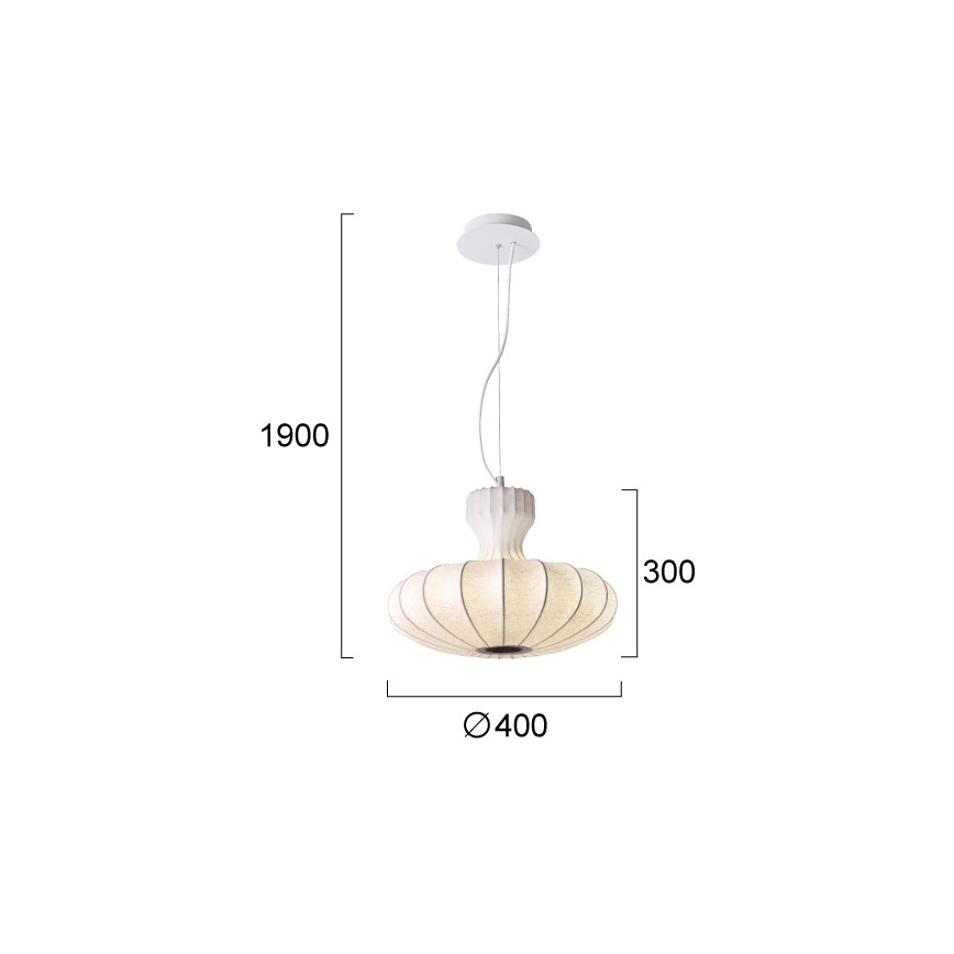 LED lestenec na jeklenem lanku BOLA LED/11W/230V + 1xE27/5W CRI 90 bela