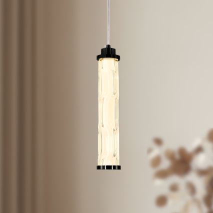 LED lestenec na jeklenem lanku CORTE LED/10W/230V črn