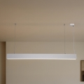 LED lestenec na jeklenem lanku LED/55W/230V 3000/4000/6500K 120 cm bela