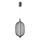 LED lestenec na jeklenem lanku PUMA LED/10W/230V, premer 15 cm, črn