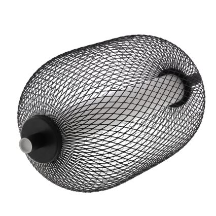 LED lestenec na jeklenem lanku PUMA LED/10W/230V, premer 15 cm, črn