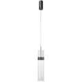 LED lestenec na jekleni vrvici AMBIENTE LED/6W/230V 3000/4000/6000K črn