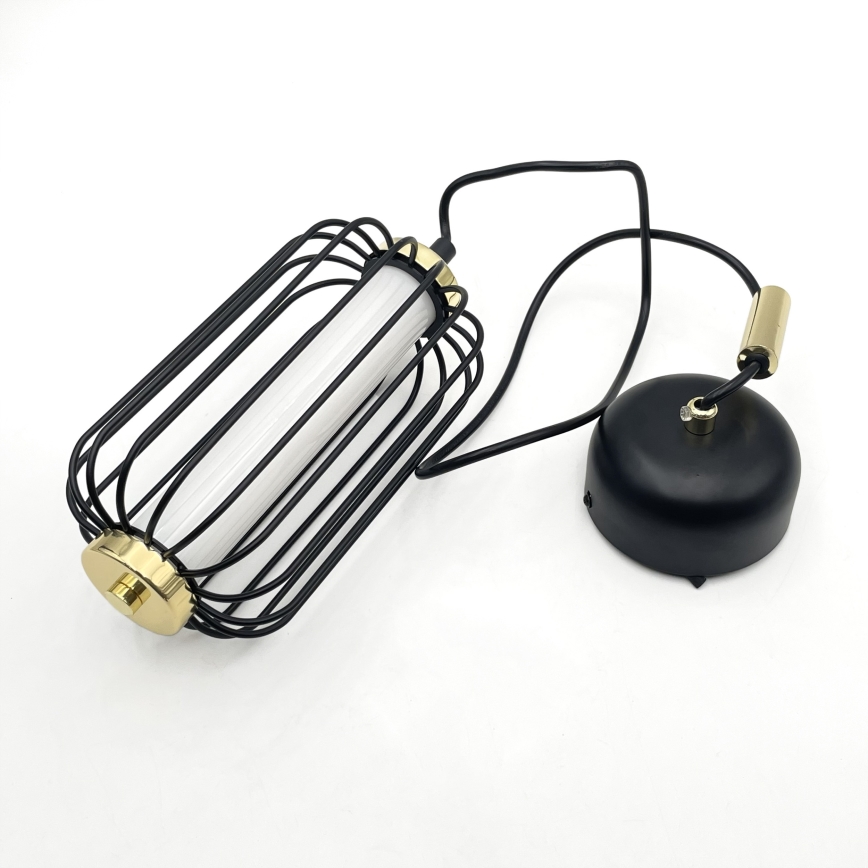 LED lestenec na jekleni vrvici BONNIE LED/10W/230V 3000K črna