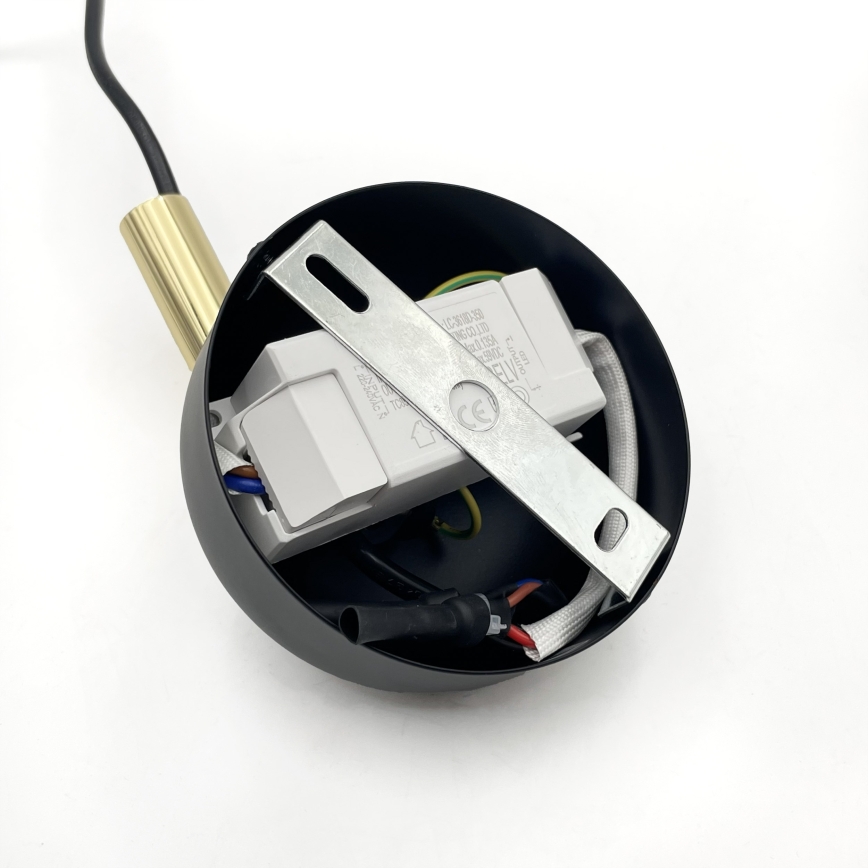 LED lestenec na jekleni vrvici BONNIE LED/10W/230V 3000K črna