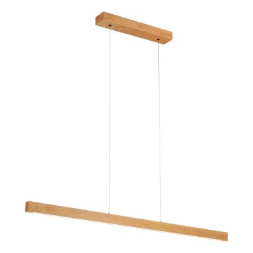 LED lestenec na jekleni vrvici VERDE LED/18W/230V 3000K 106 cm hrast