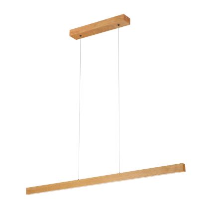 LED lestenec na jekleni vrvici VERDE LED/18W/230V 3000K 106 cm hrast