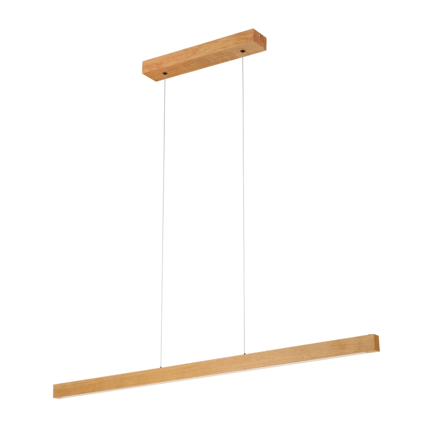 LED lestenec na jekleni vrvici VERDE LED/18W/230V 3000K 106 cm hrast