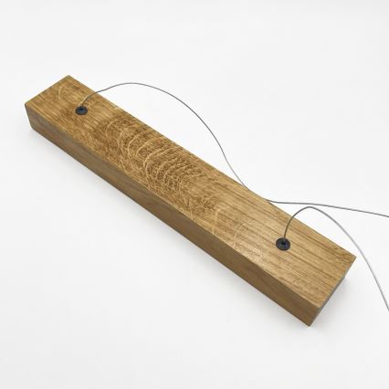 LED lestenec na jekleni vrvici VERDE LED/18W/230V 3000K 106 cm hrast