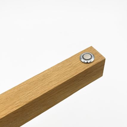 LED lestenec na jekleni vrvici VERDE LED/18W/230V 3000K 106 cm hrast