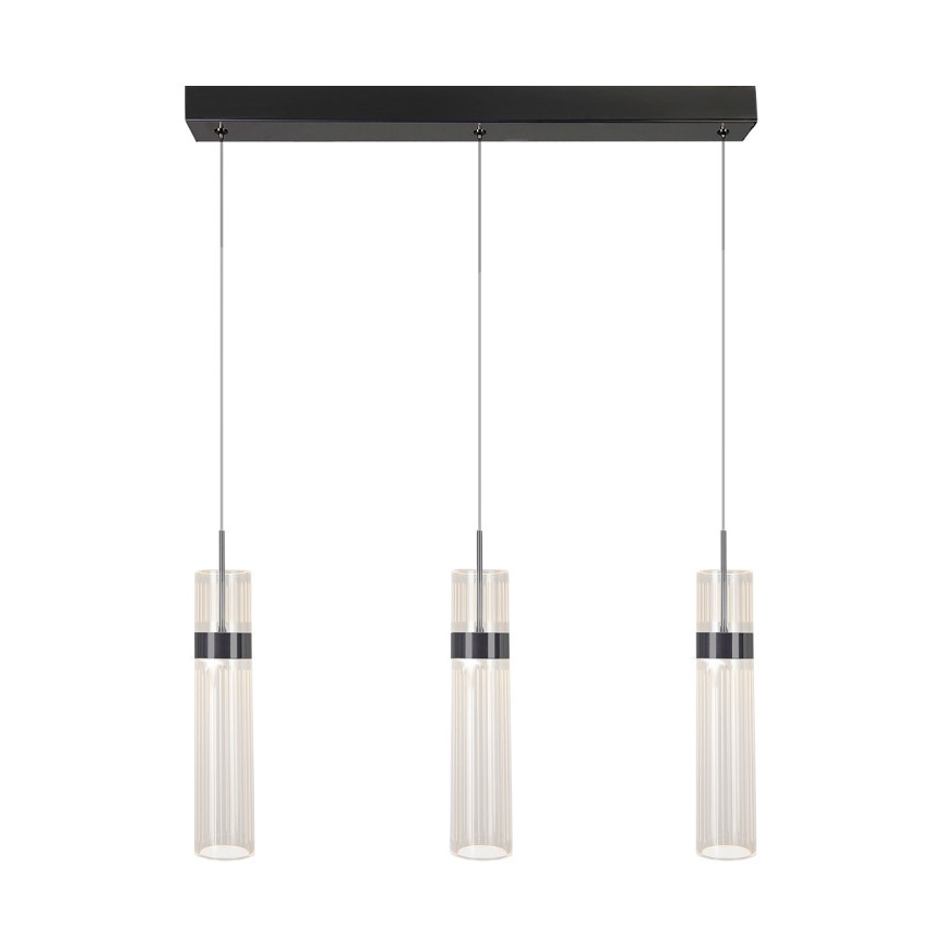 LED lestenec na kablu AMBIENTE 3xLED/6W/230V 3000/4000/6000K črna