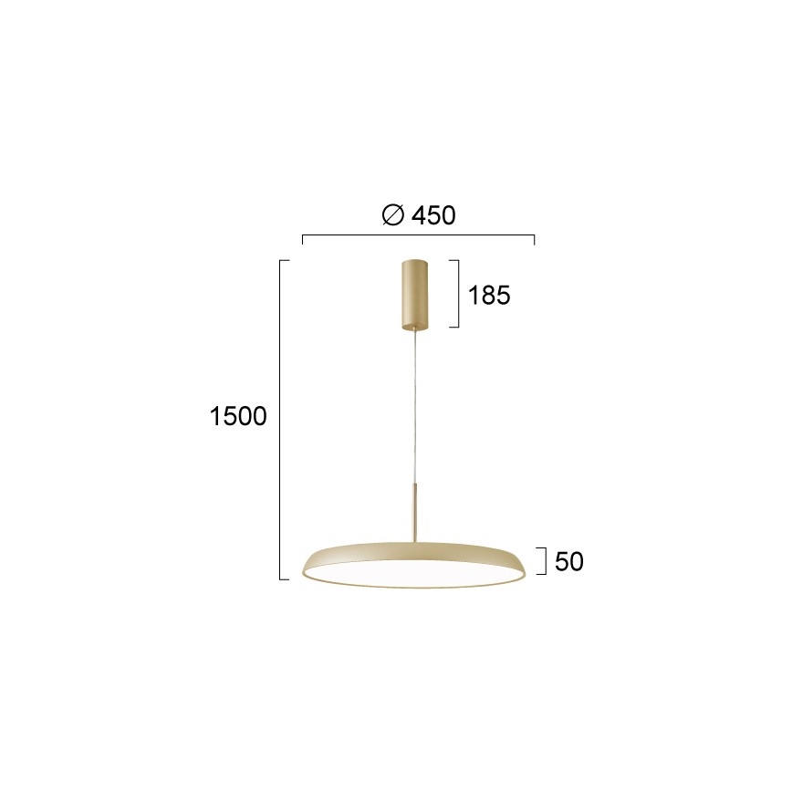 LED lestenec na kablu ART LED/41W/230V zlata