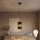 LED lestenec na kablu BOGART 1xE27/15W/230V črna/zlata