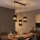 LED lestenec na kablu BOGART 3xE27/15W/230V črna/zlata