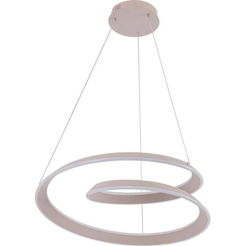 LED lestenec na kablu CASHMERE LED/75W/230V, premer 60 cm v beli barvi