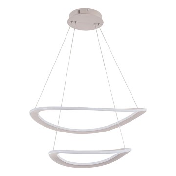 LED lestenec na kablu CASHMERE LED/75W/230V Ø 59,5 cm, bela