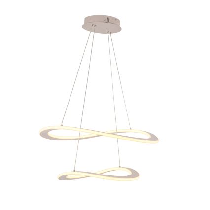 LED lestenec na kablu CASHMERE LED/75W/230V Ø 59,5 cm, bela