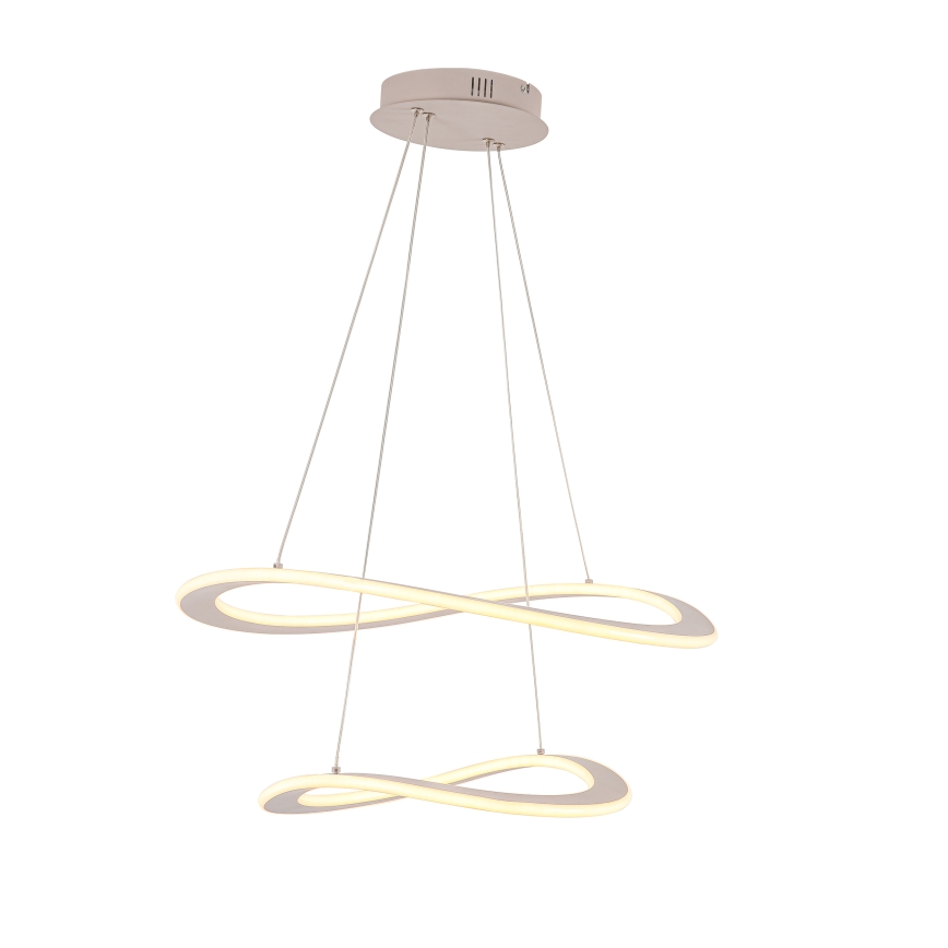 LED lestenec na kablu CASHMERE LED/75W/230V Ø 59,5 cm, bela