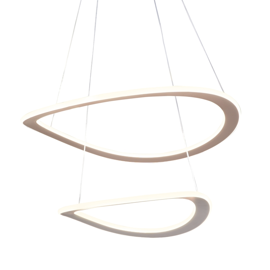 LED lestenec na kablu CASHMERE LED/75W/230V Ø 59,5 cm, bela