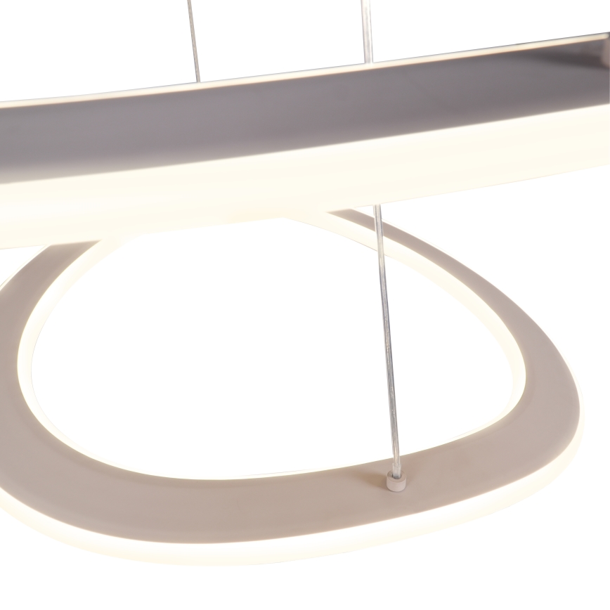 LED lestenec na kablu CASHMERE LED/75W/230V Ø 59,5 cm, bela