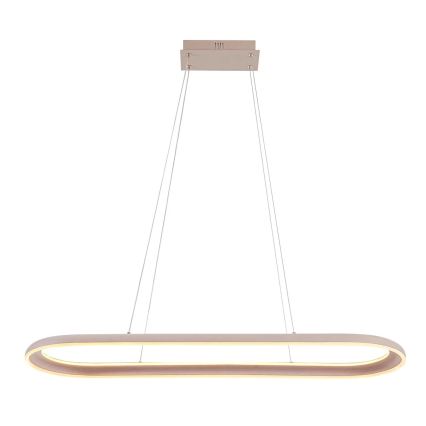 LED lestenec na kablu CASHMERE LED/80W/230V 30x100 cm bela