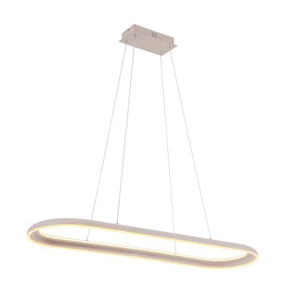 LED lestenec na kablu CASHMERE LED/80W/230V 30x100 cm bela