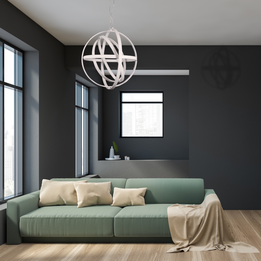 LED lestenec na kablu COPERNICUS LED/260W/230V, bela