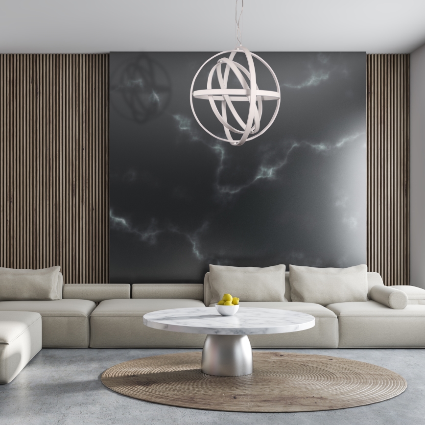 LED lestenec na kablu COPERNICUS LED/260W/230V, bela