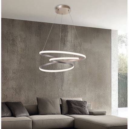 LED lestenec na kablu CORT LED/40W/230V, srebrn
