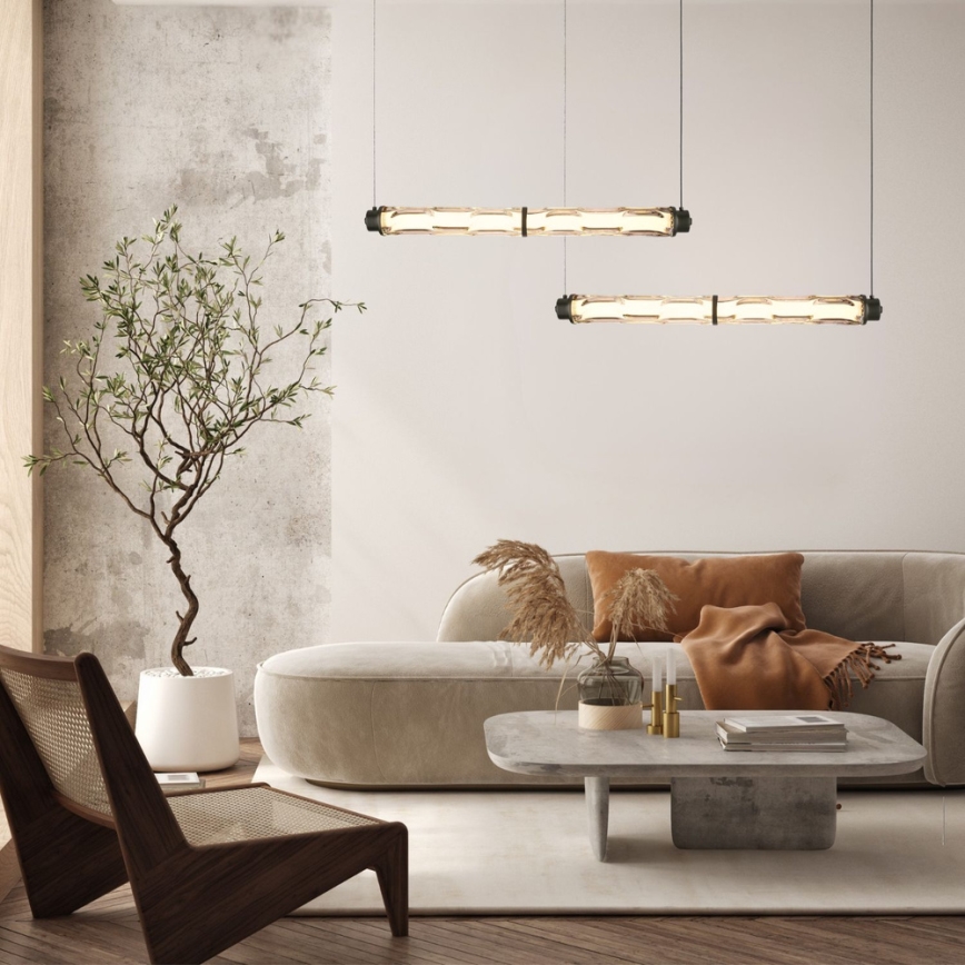 LED lestenec na kablu CORTE LED/18W/230V črn