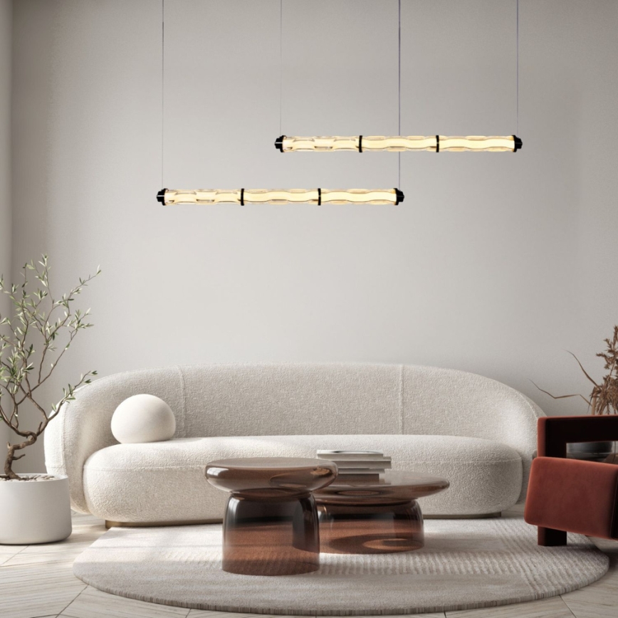 LED lestenec na kablu CORTE LED/25W/230V črna