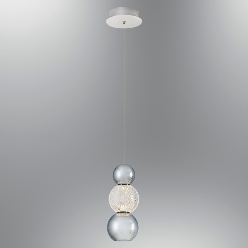 LED lestenec na kablu CREMONA LED/5W/230V 3000K matni krom