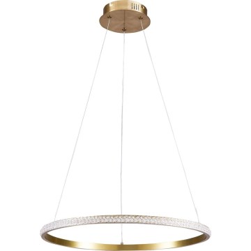 LED Lestenec na kablu DIANA LED/25W/230V 4000K premer 50 cm zlata