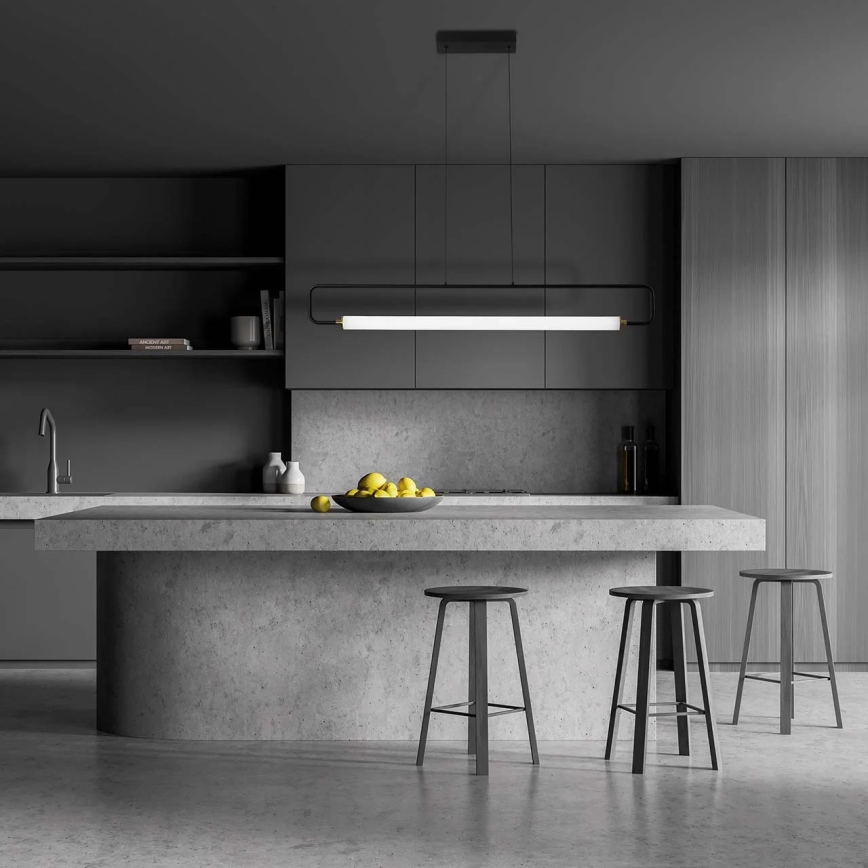 LED lestenec na kablu FELICJA LED/30W/230V 4000K črna