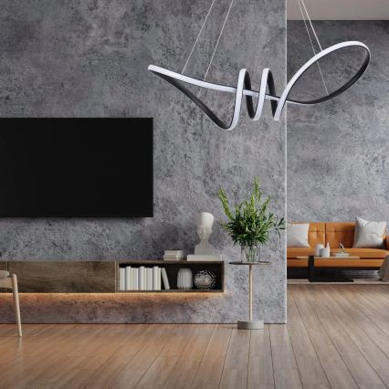 LED lestenec na kablu FLAVIA LED/44W/230V črna
