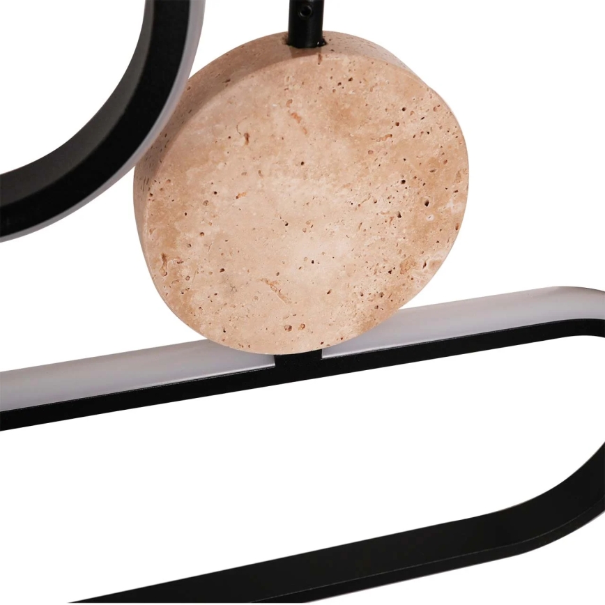 LED lestenec na kablu FLORENTYNA LED/48W/230V 4000K črna/bež